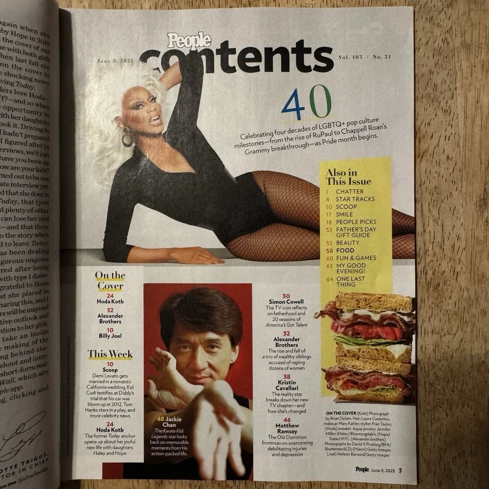 PEOPLE MAG 6/9/25 Hoda Kotb Cover Alexander‎ Bros Scandal